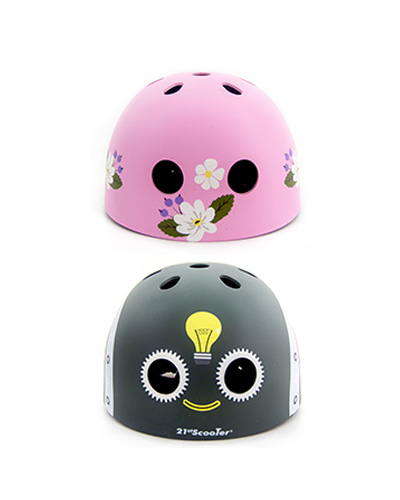 21세기 킥보드 NEW 어반 헬멧 로봇&amp;플라워 어린이/아동/유아